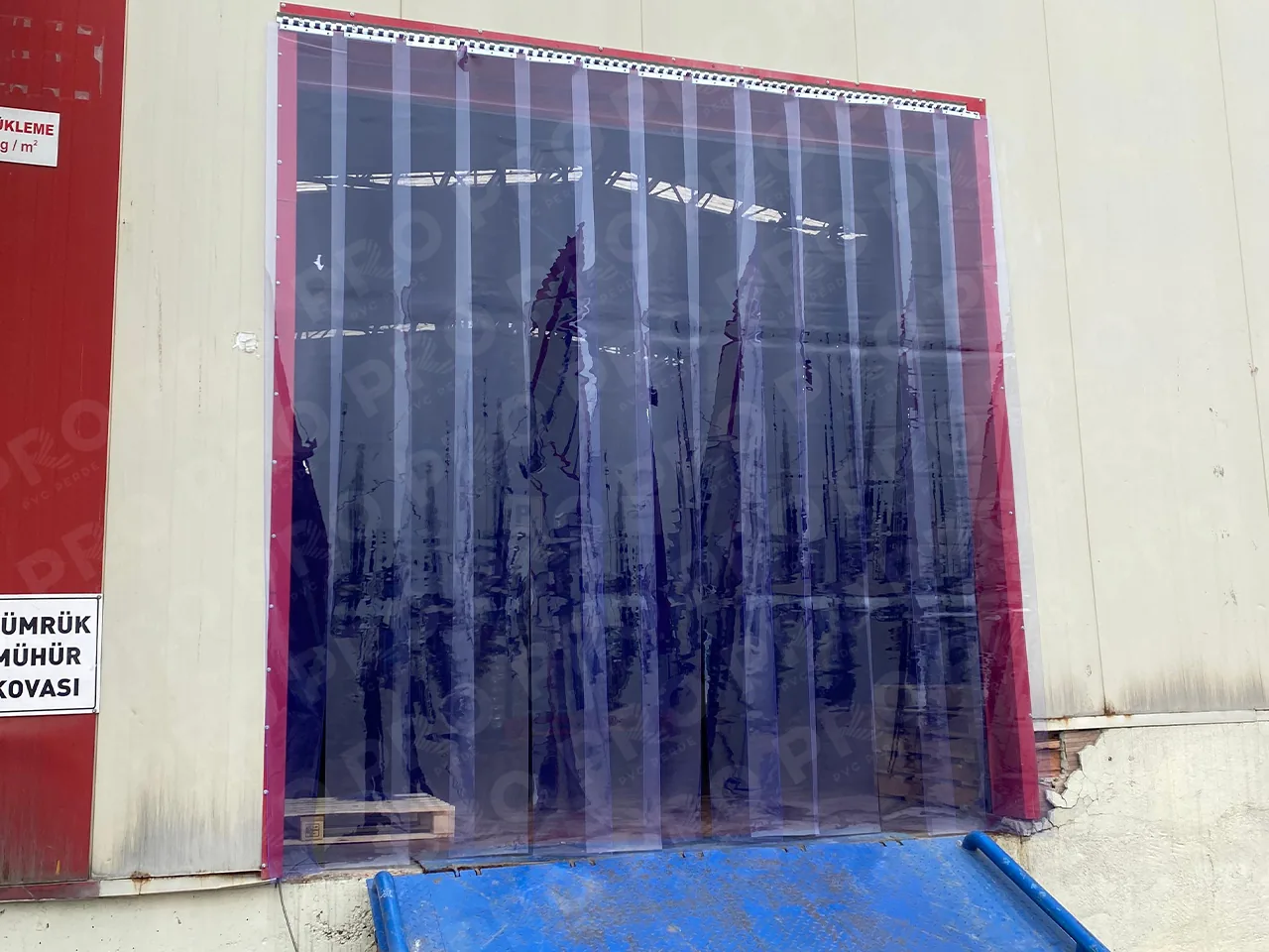 Yükleme Rampası PVC Şerit Perde Uygulaması uygulama görseli