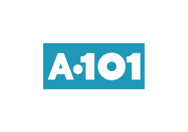A101 referans logosu - perakende lojistik ve soğuk zincir alanları için PVC perde uygulaması
