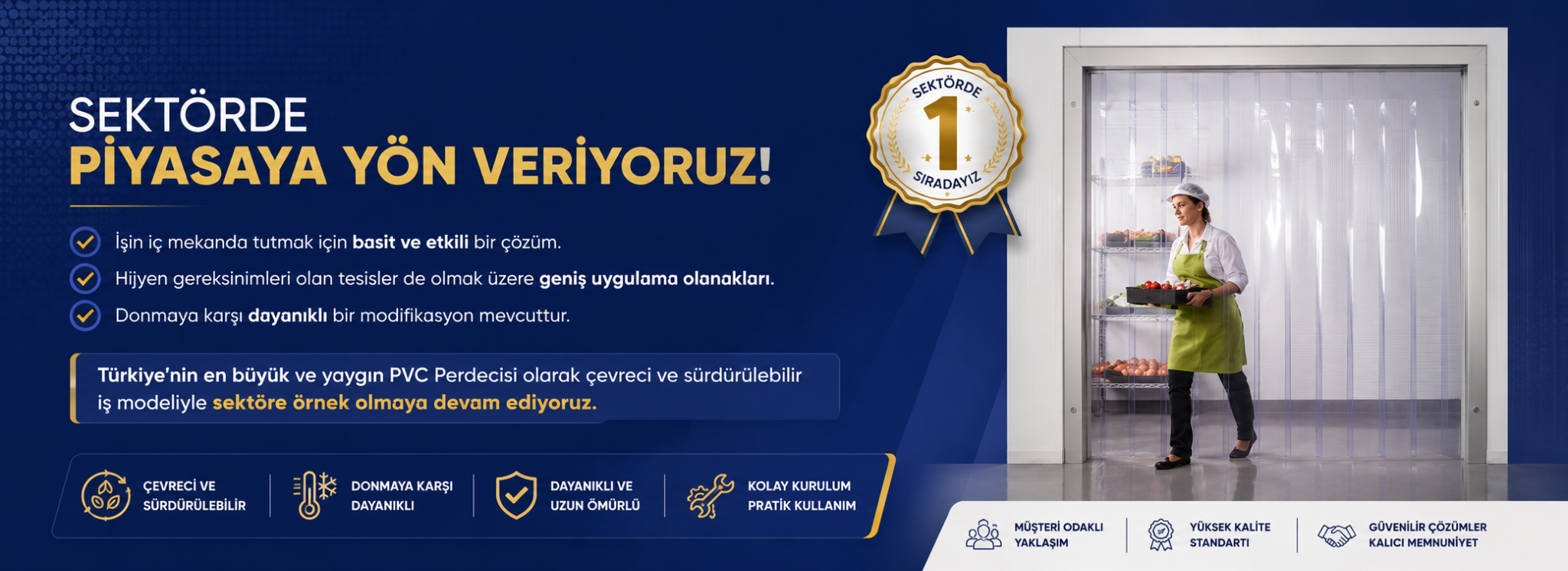 Sektörde piyasaya yön veren PVC perde çözümleri